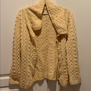 Autumn cashmere cardigan sweater.